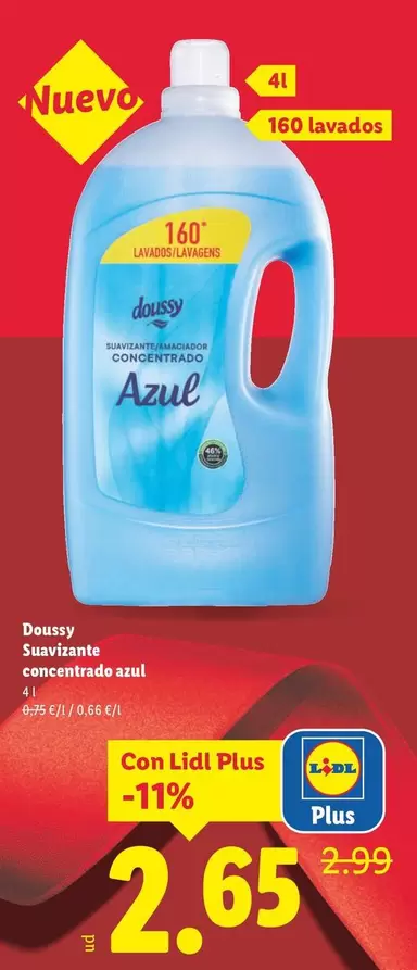 Doussy - Suavizante Concentrado Azul
