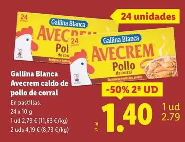 Gallina Blanca - Avecrem Caldo De Pollo De Corral