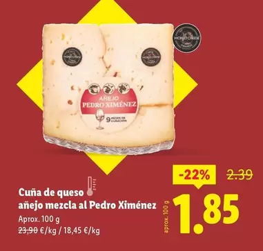 Pedro Ximénez - Cuna De Queso Anejo Mezcla