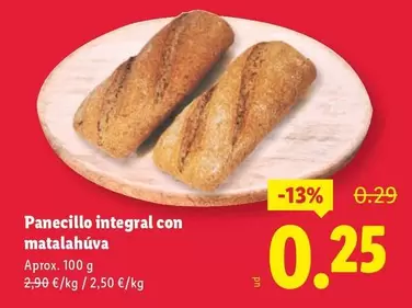 Panecillo Integral Con Matalahuva