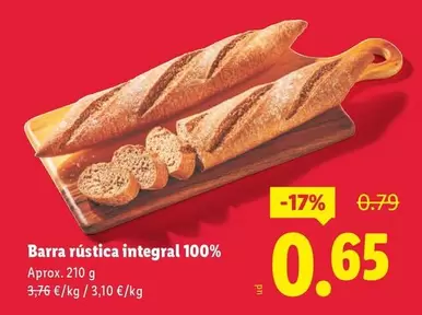 Barra Rustica Integral 100%