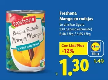 Freshona - Mango En Rodajas
