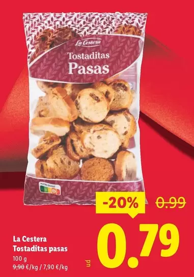 La Cestera - Tostaditas Pasas