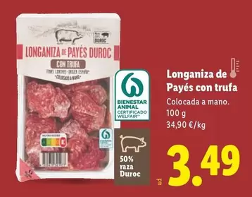 Longaniza De Payes Con Trufa