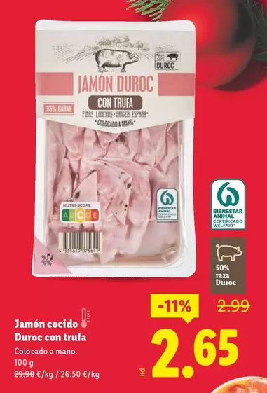 Jamon Cocido Duroc Con Trufa