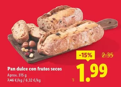 Pan Dulce Con Frutos Secos