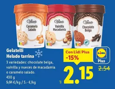 Gelatelli - Helado Tarrina