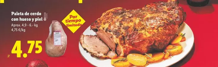 Paleta De Cerdo Con Hueso Y Piel