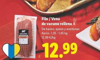 Filo/vena De Vacuno Rellena