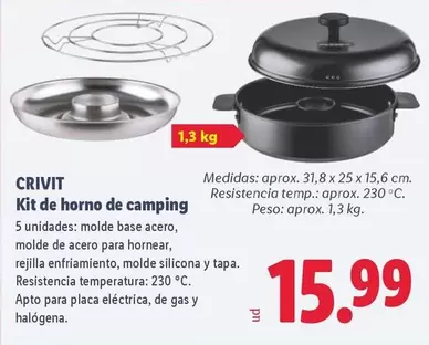Crivit - Kit De Horno De Camping