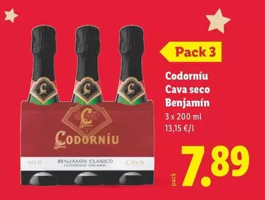 Codorniu - Cava Seco Benjamin