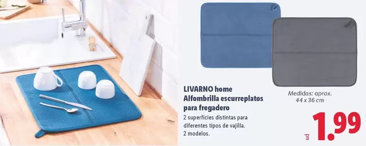 Livarno Home - Alfombrilla Escurreplatos Para Fregadero