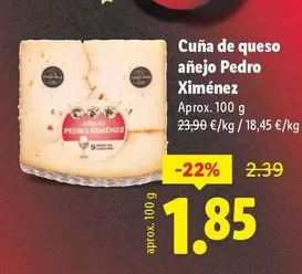 Pedro Ximénez - Cuna De Queso Anejo
