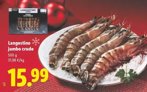 Langostino Jumbo Crudo