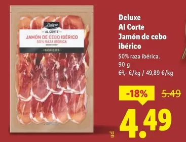 Deluxe - Al Corte Jamón De Cebo Ibérico