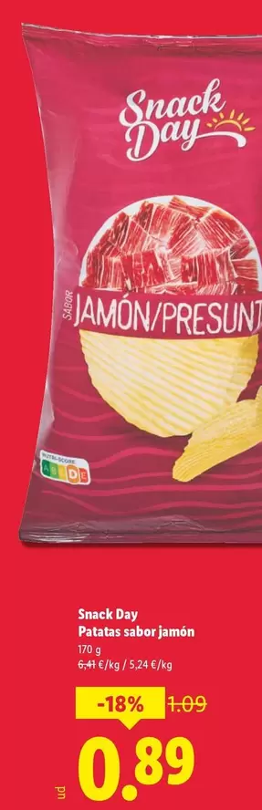 Snack Day - Patatas Sabor Jamón