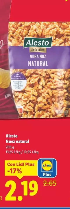 Alesto - Nuez Natural