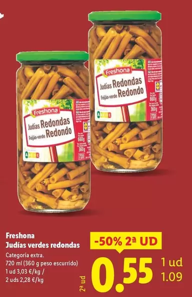 Freshona - Judias Verdes Redondas