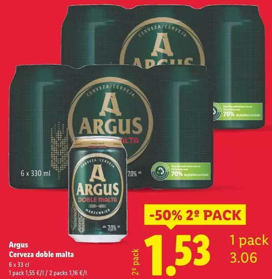 Argus - Cerveza Doble Malta