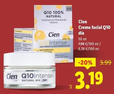 Cien - Crema Facial Q10 Día