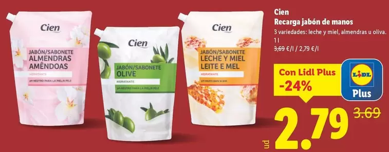 Cien - Recarga Jabón De Manos