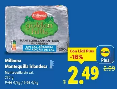 Milbona - Mantequilla Irlandesa