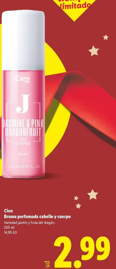 Cien - Bruma Perfumada Cabello Y Cuerpo