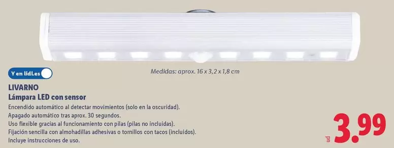 Livarno - Lampara Led Con Sensor
