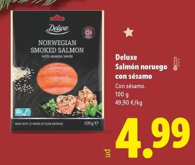 Deluxe - Salmón Noruego Con Sésamo 