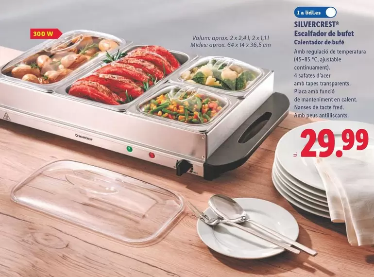 SilverCrest - Calentador De Bufet