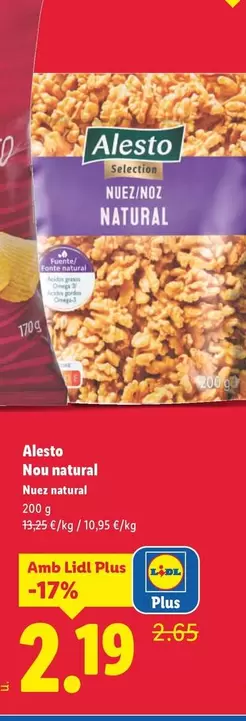 Alesto - Nuez Natural