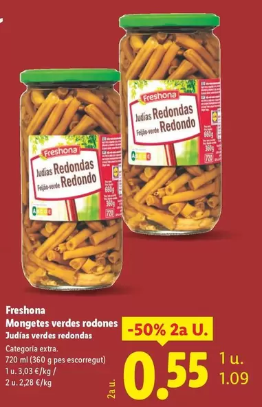 Freshona - Judías Verdes Redondas