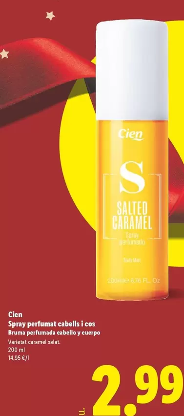 Cien - Bruma Perfumada Cabello Y Cuerpo