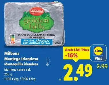 Milbona - Mantequilla Irlandesa