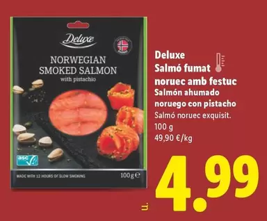 Deluxe - Salmón Ahumado Noruego Con Pistacho