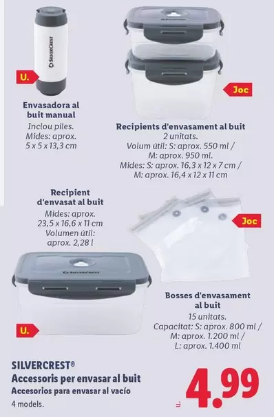 SilverCrest - Accessorios Para Envasar Al Vacio
