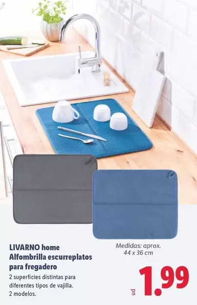 Livarno Home - Alfombrilla Escurreplatos Para Fregadero