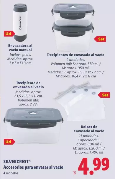 SilverCrest - Accesorios Para Envasar Al Vacío