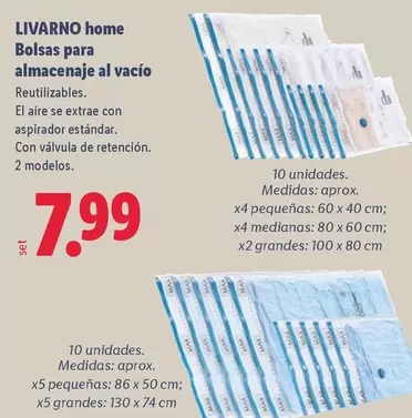 Livarno Home - Bolsas Para Almacenaje Al Vacío