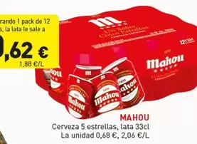 Mahou - Cerveza 5 Estrellas