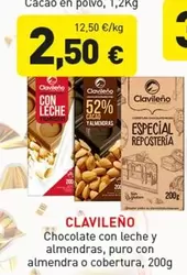 Clavileño - Chocolate Con Leche Y Almendras, Puro Con Almendra O Cobertura