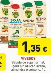 ViveSoy - Bebida De Soja Normal Ligera Sin Azucar