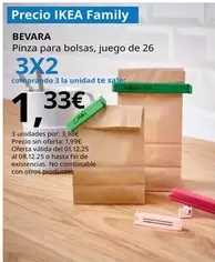 Bevara Pinza Para Bolsas, Juego De 26
