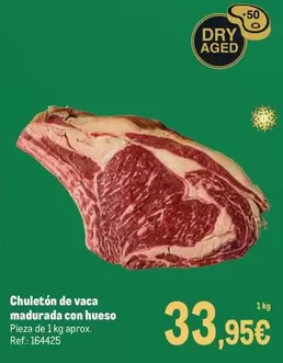 Chuletón De Vaca Madurada Con Hueso