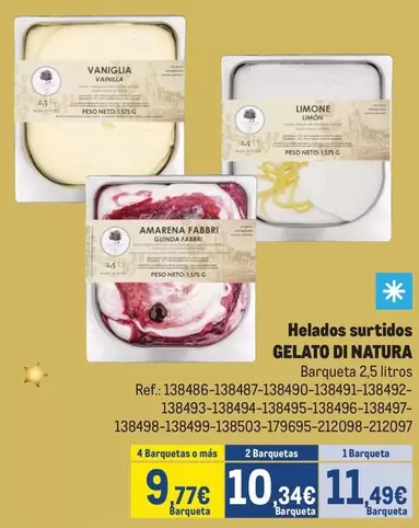 Natura - Helados Surtidos