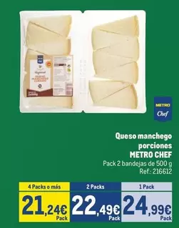 chef select - Queso Manchego Porciones