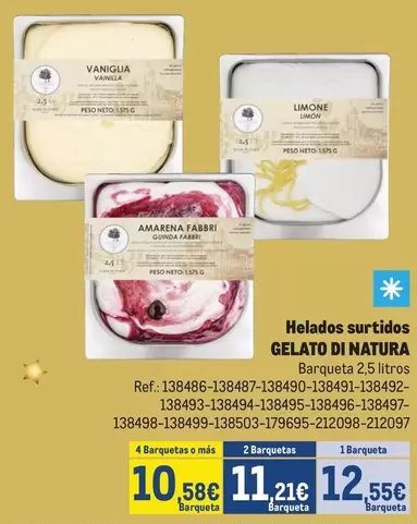 Natura - Helados Surtidos