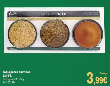 cuit´s - Tabla Patés Surtidos