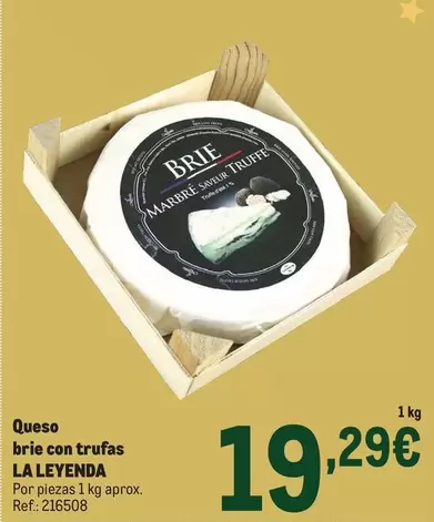Leyenda - Queso Brie Con Trufas
