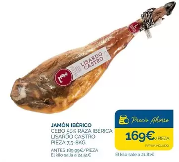 Lisardo Castro - Jamón Ibérico Cebo 50% Raza Ibérica